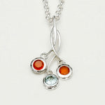 Handmade Pendant With Multi Stone In 925 Sterling Silver