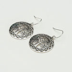 Life Of Tree Earrings 925 Solid Sterling Silver