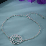 Mandala Design Bracelet in 925 Sterling Silver 404