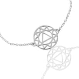 Mandala Design Bracelet in 925 Sterling Silver 404