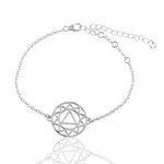 Mandala Design Bracelet in 925 Sterling Silver 404