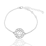 Mandala Design Bracelet in 925 Sterling Silver 404
