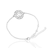 Mandala Design Bracelet in 925 Sterling Silver 404