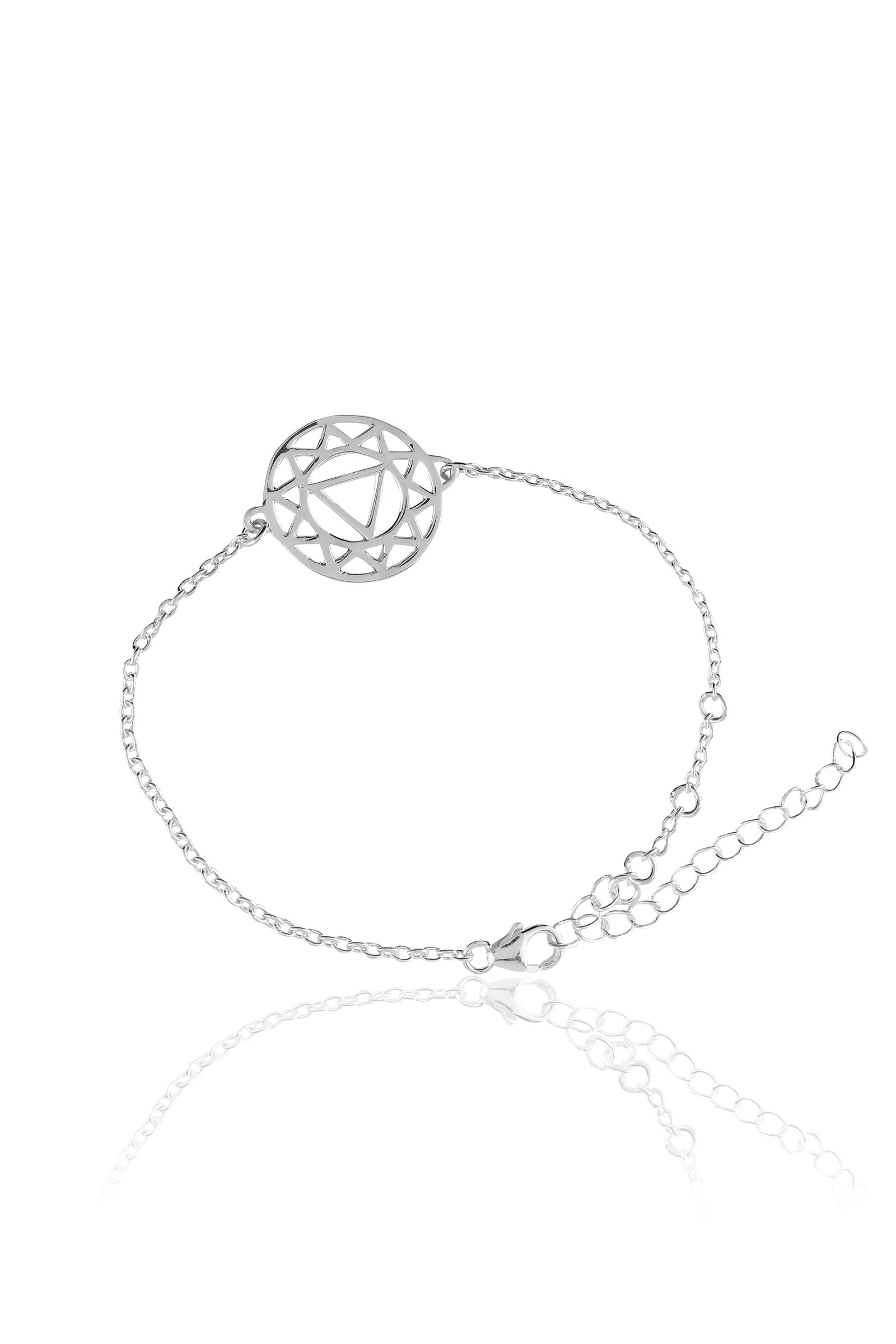 Mandala Design Bracelet in 925 Sterling Silver 404