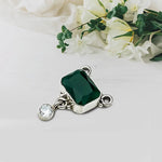 Mangalsutra With Single Green Stone