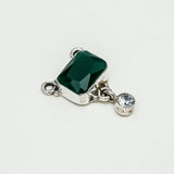 Mangalsutra With Single Green Stone