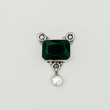 Mangalsutra With Single Green Stone