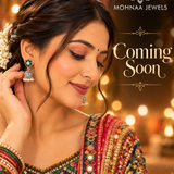 Mohnaa Harini Emerald Pearl Silver Jhumka Earrings
