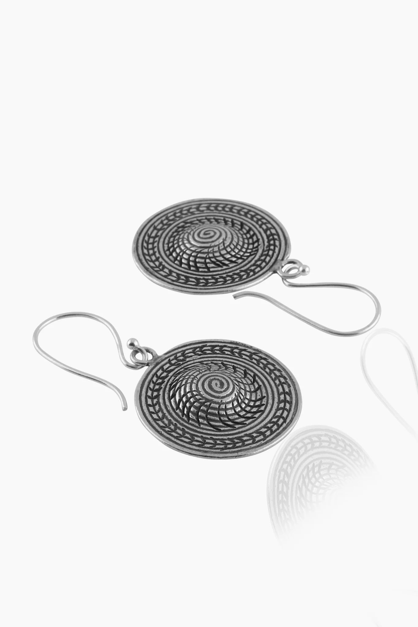 Mohnaa Antique Silver Earring