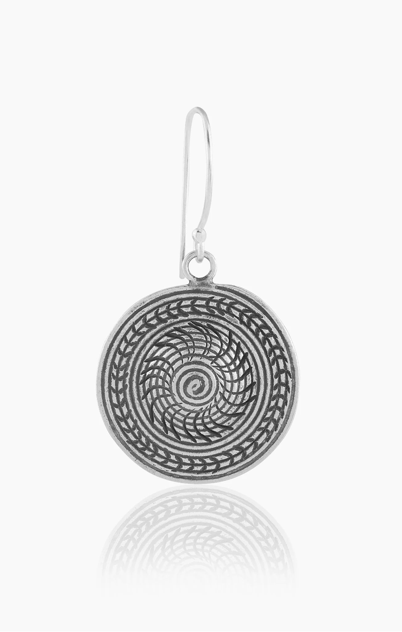 Mohnaa Antique Silver Earring