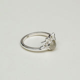 Mohnaa Crown Ring With Rainbow Moonstone