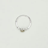 Mohnaa Crown Ring With Rainbow Moonstone