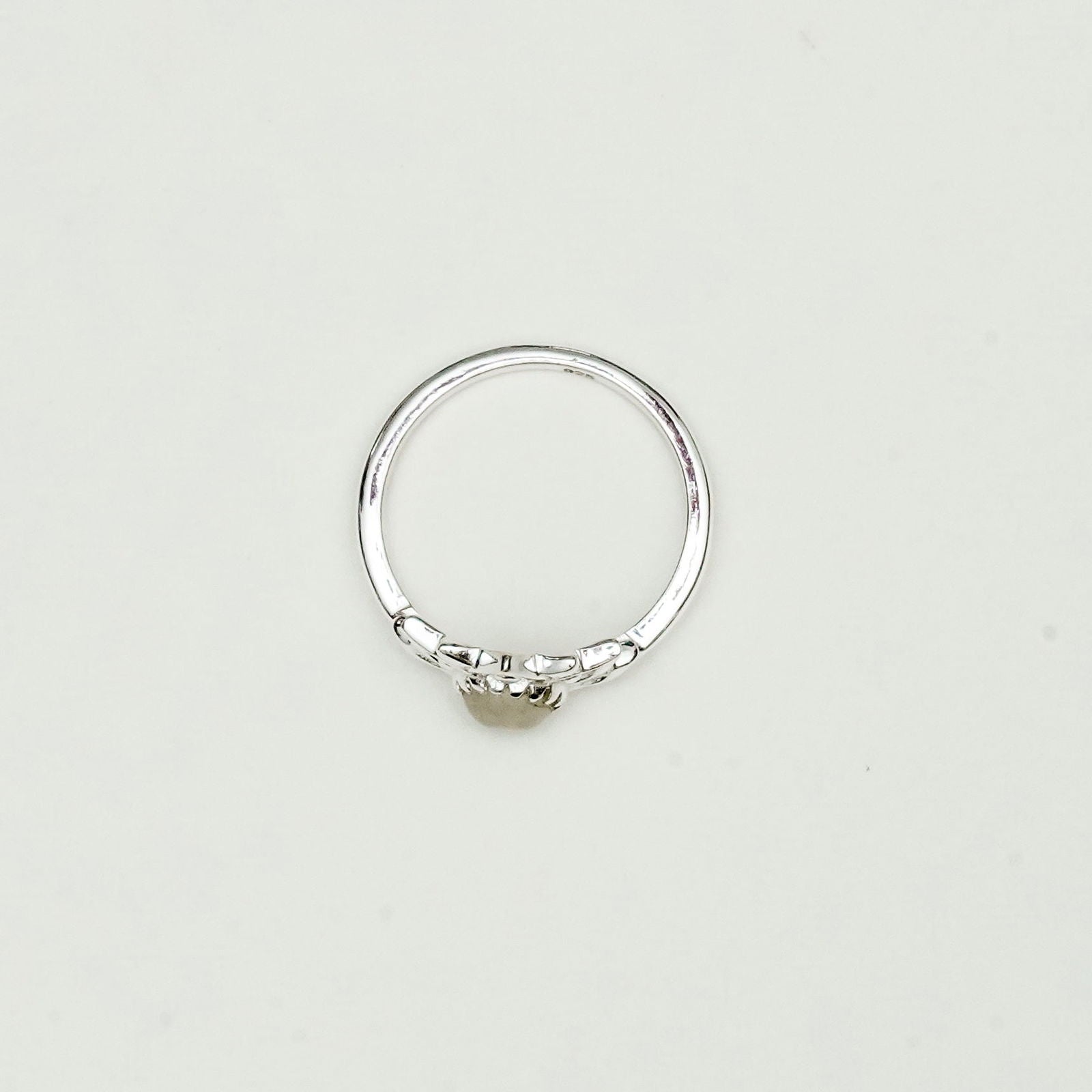 Mohnaa Crown Ring With Rainbow Moonstone