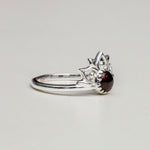 Mohnaa Crown Ring With uncut Garnet Stone679