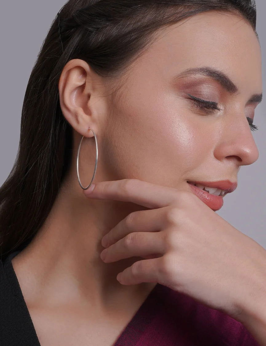 Mohnaa Hoop Earrings Plain