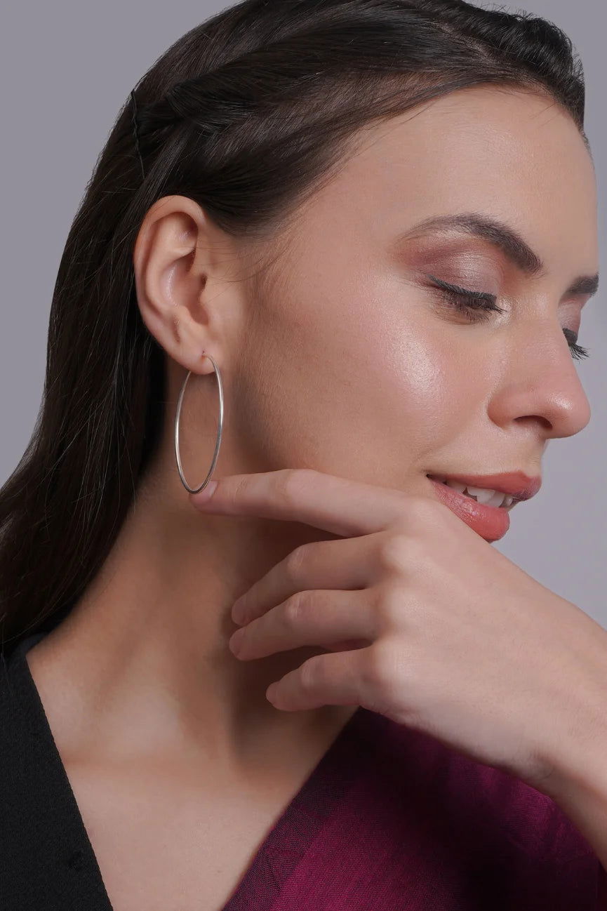 Mohnaa Hoop Earrings Plain