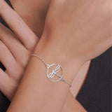 Mohnaa Minimalist Dragon Fly Bracelet in 925 Sterling Silver 401