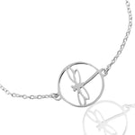 Mohnaa Minimalist Dragon Fly Bracelet in 925 Sterling Silver 401