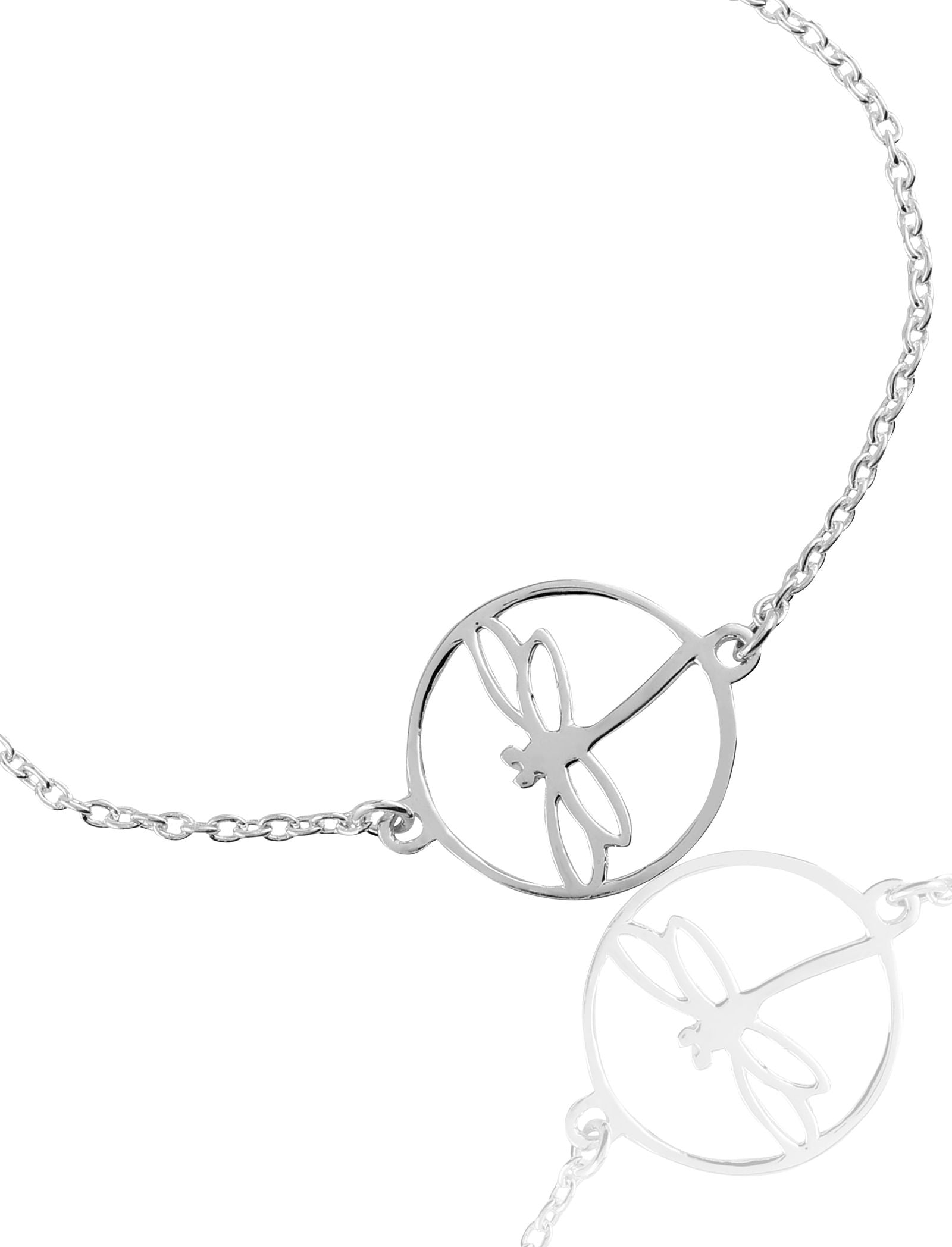 Mohnaa Minimalist Dragon Fly Bracelet in 925 Sterling Silver 401