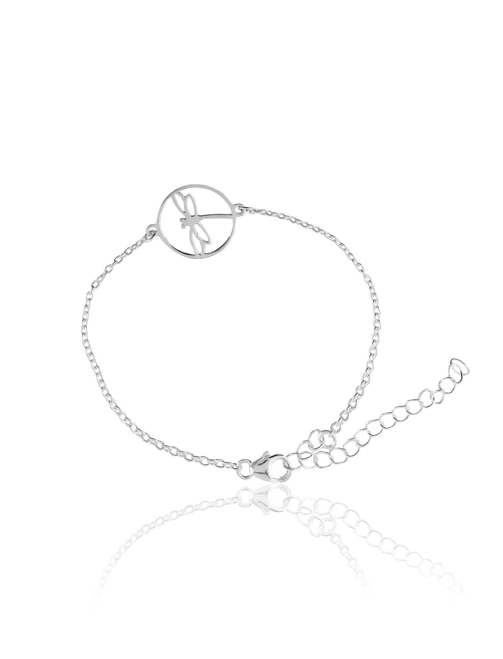 Mohnaa Minimalist Dragon Fly Bracelet in 925 Sterling Silver 401