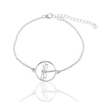 Mohnaa Minimalist Dragon Fly Bracelet in 925 Sterling Silver 401
