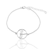 Mohnaa Minimalist Dragon Fly Bracelet in 925 Sterling Silver 401