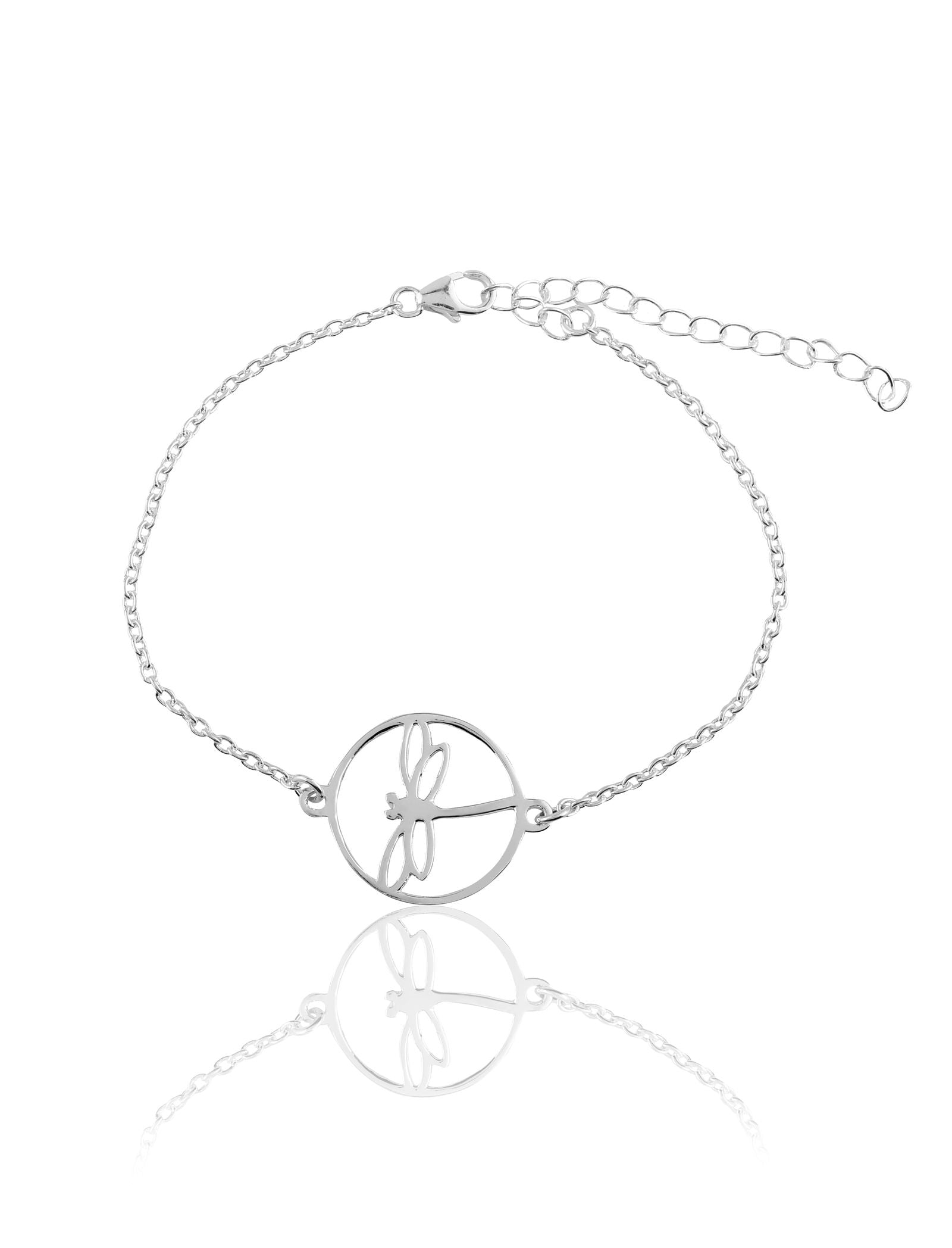 Mohnaa Minimalist Dragon Fly Bracelet in 925 Sterling Silver 401