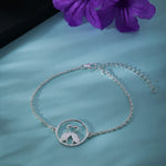 Mohnaa Minimalist Flamingo Bracelet in 925 Sterling Silver 403