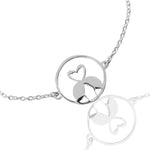 Mohnaa Minimalist Flamingo Bracelet in 925 Sterling Silver 403