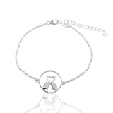 Mohnaa Minimalist Flamingo Bracelet in 925 Sterling Silver 403