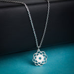 Mohnaa Minimalist Flower Necklace in 925 Sterling Silver 306
