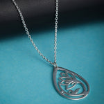 Mohnaa Minimalist Lotus Necklace in 925 Sterling Silver 301