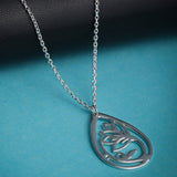 Mohnaa Minimalist Lotus Necklace in 925 Sterling Silver 301