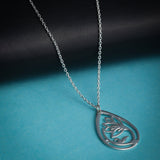 Mohnaa Minimalist Lotus Necklace in 925 Sterling Silver 301