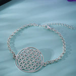 Mohnaa Minimalist Mandala Bracelet in 925 Sterling Silver 402