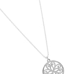 Mohnaa Minimalist Mandala Necklace in 925 Sterling Silver 304
