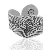 Mohnaa Sea wave thumb ring