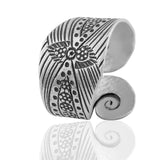 Mohnaa Sea wave thumb ring