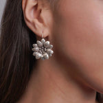 Mohnaa Silver Flower earring