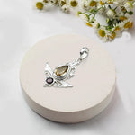 Mohnaa Silver Pendant with Citrine Gemstone