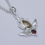 Mohnaa Silver Pendant with Citrine Gemstone