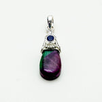Multicolor Gemstone Pendants In 925 Silver