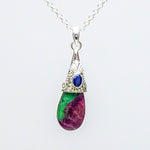 Multicolor Gemstone Pendants In 925 Silver