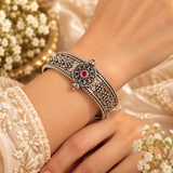 Rajnandini Filigree Kada – 925 Sterling Silver