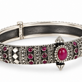 Rajnika Ruby Heritage Kada – 925 Sterling Silver
