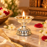 Mohnaa Padmika 925 Sterling Silver Pedestal Diya