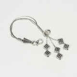 Oxydized Sterling Silver Simple Bracelet