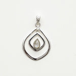 Pendants With Rainbow Moonstone In 925 Sterling Silver