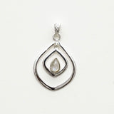 Pendants With Rainbow Moonstone In 925 Sterling Silver