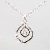 Pendants With Rainbow Moonstone In 925 Sterling Silver
